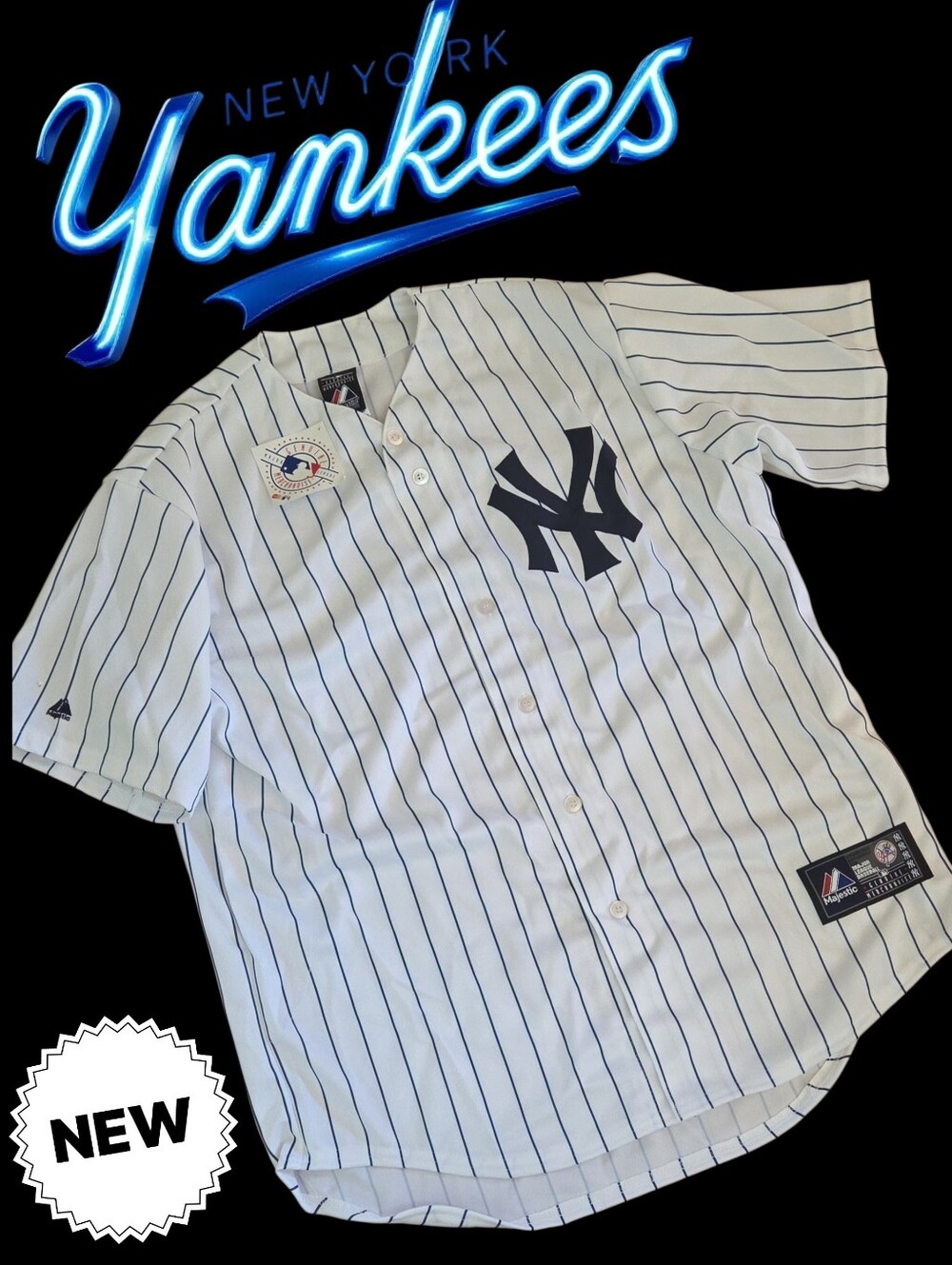 New Magestic authentic New York Yankees Jersey Adult L